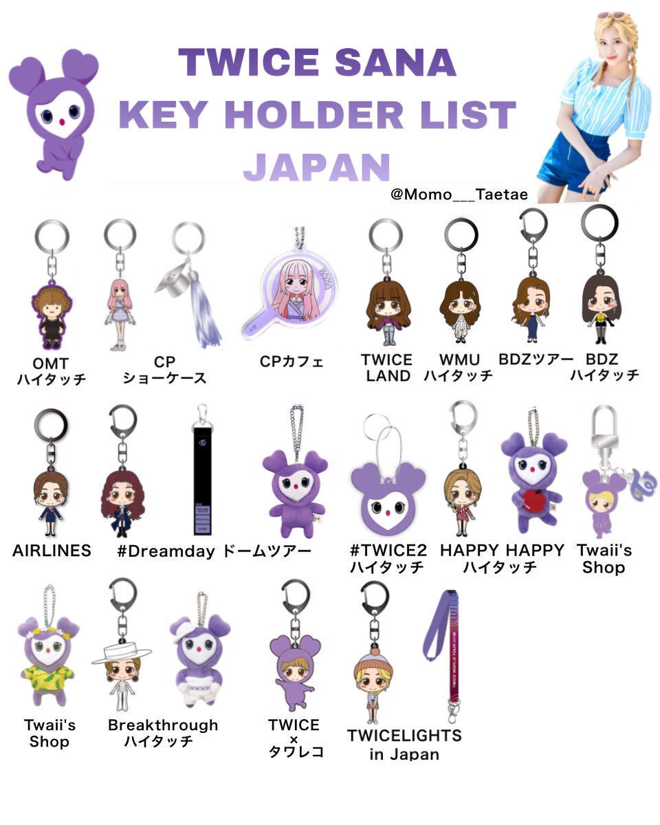 在庫処分・数量限定 【最終価格】TWICEサナ サブリー キーホルダー