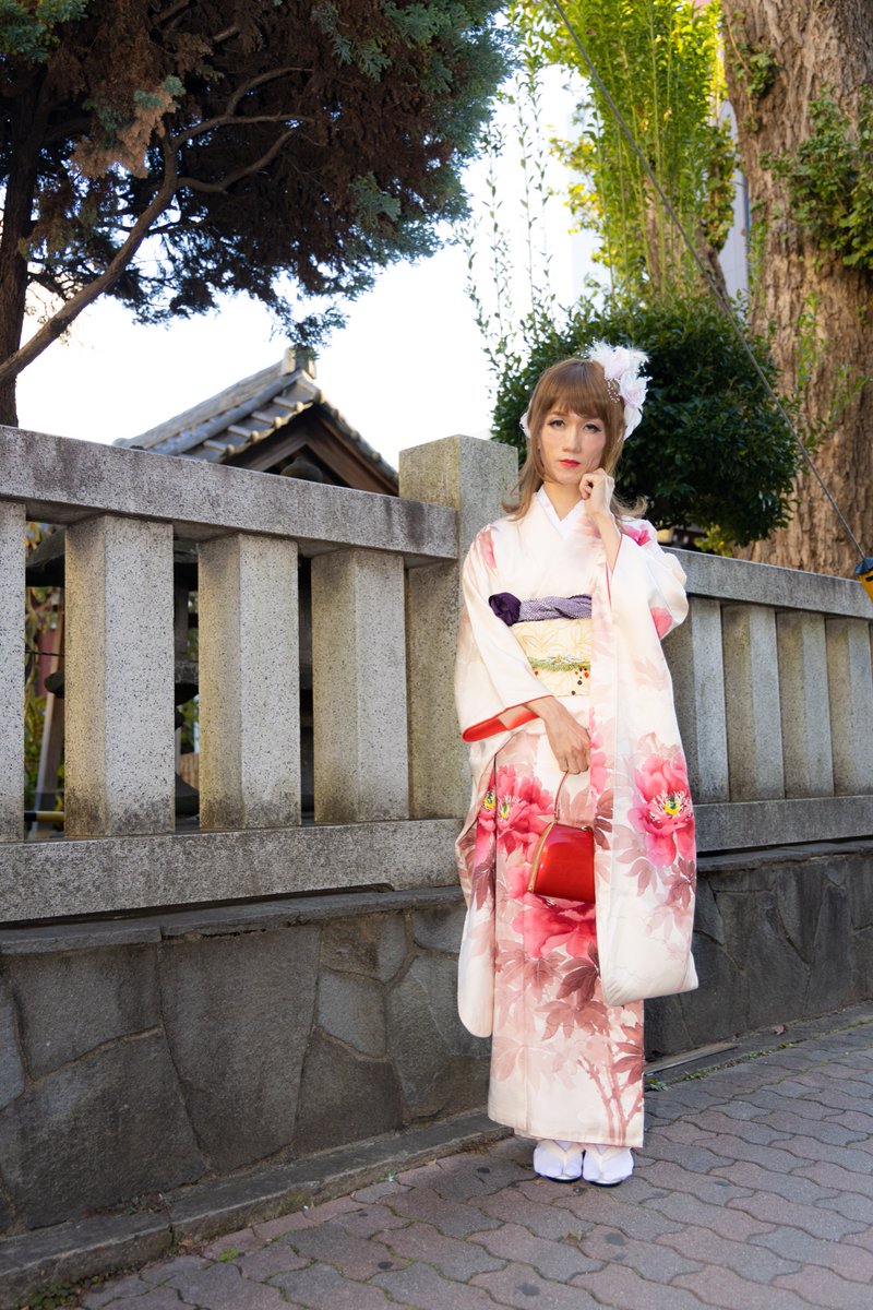 橘 亜季 振袖で神社 その２ すっかり着物が好きになりました 女装 女装子 女装娘 女装男孩 男の娘 偽娘 女装で振袖 T Co Nghrcudsww Twitter