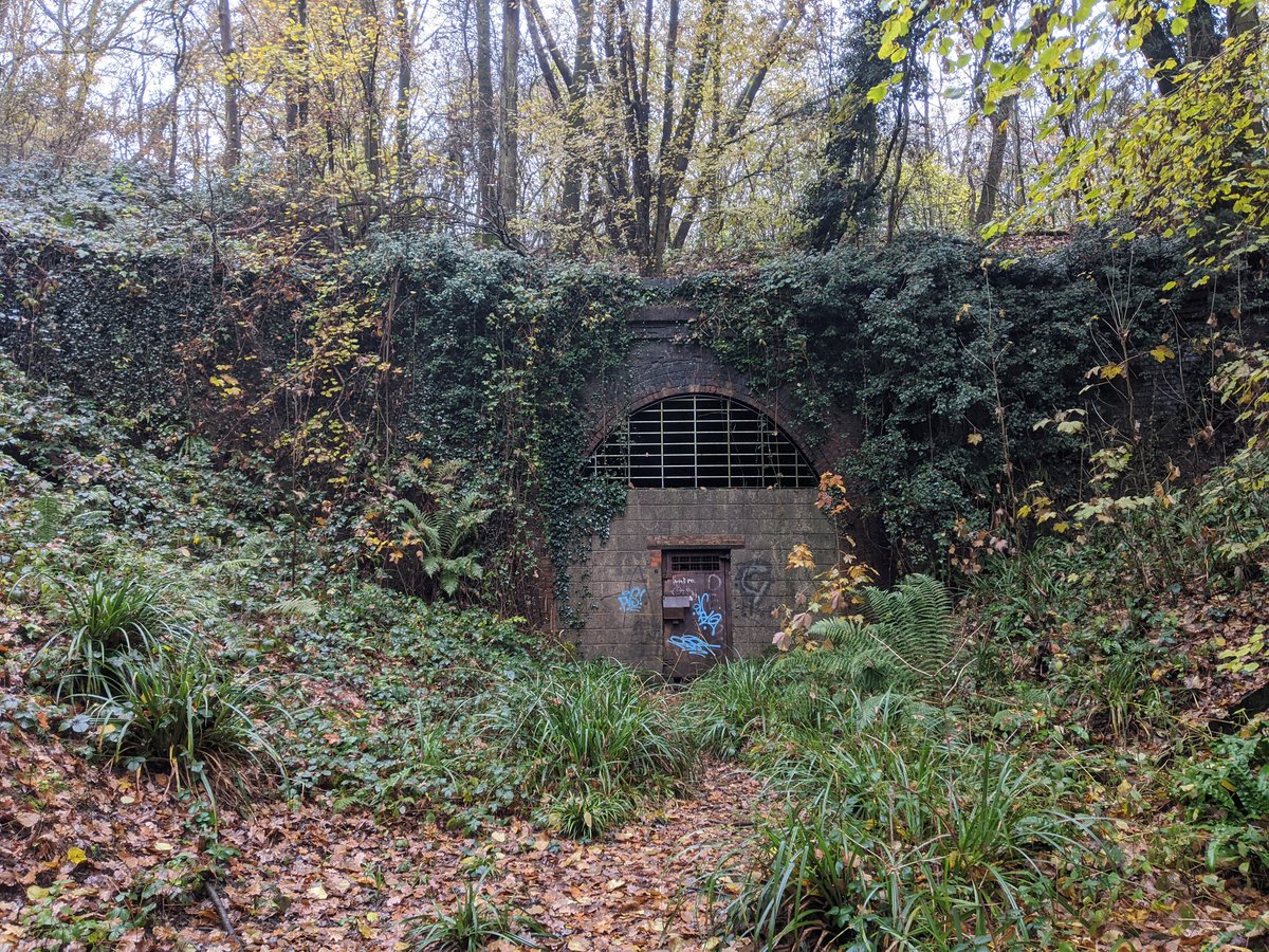 11/ This brings us nicely to Baynards Tunnel. 360 yards in length and filled for an estimated 100 yards at least on the northern end. This is the southern portal.