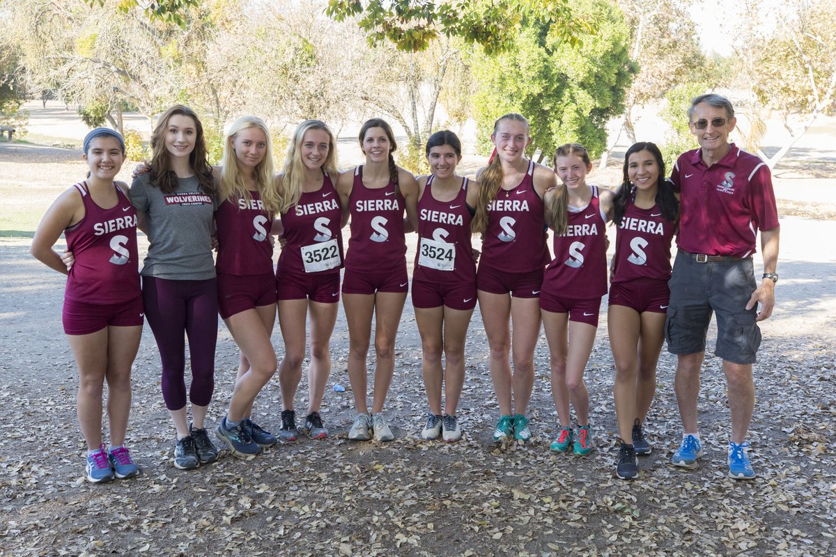 Sierra Women's Cross Country placed 16th in the state, and 5th in NorCal at the CCCAA Cross Country Championship meet today in Fresno. Sierra closes out the 2019 season with a state meet team appearance, 2nd place at NorCals, 2nd in the Big 8 and 16th in CA at the state meet!