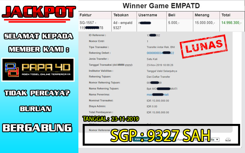 LPapa4d's tweet photo. Tarik dana 15 juta #lunas | situs judi online papa4d
kemenangan anda bermain judi dibayar tanpa cacat satu rupiahpun di www.bukabos. com

TOGEL | POKER | PARLAY | SLOT GAMES | CASINO | DOMINO | TEMBAK IKAN

semua bisa dimainkan hanya pakai 1 user id
#togelonline #WINNER #batam https://t.co/i5VZmD2L29