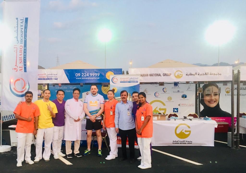 FNG_UAE's tweet photo. For the third year in a row, Fujairah National Group sponsored the NBF Fujairah Run.
The medical support in the event was provided by Al Sharq Hospital.
Rising Gym provided warm up session to all runners with a great motivational spirit.

#nbffujairahrun #nbfrun #marathon #run https://t.co/k5dAoIBRqo