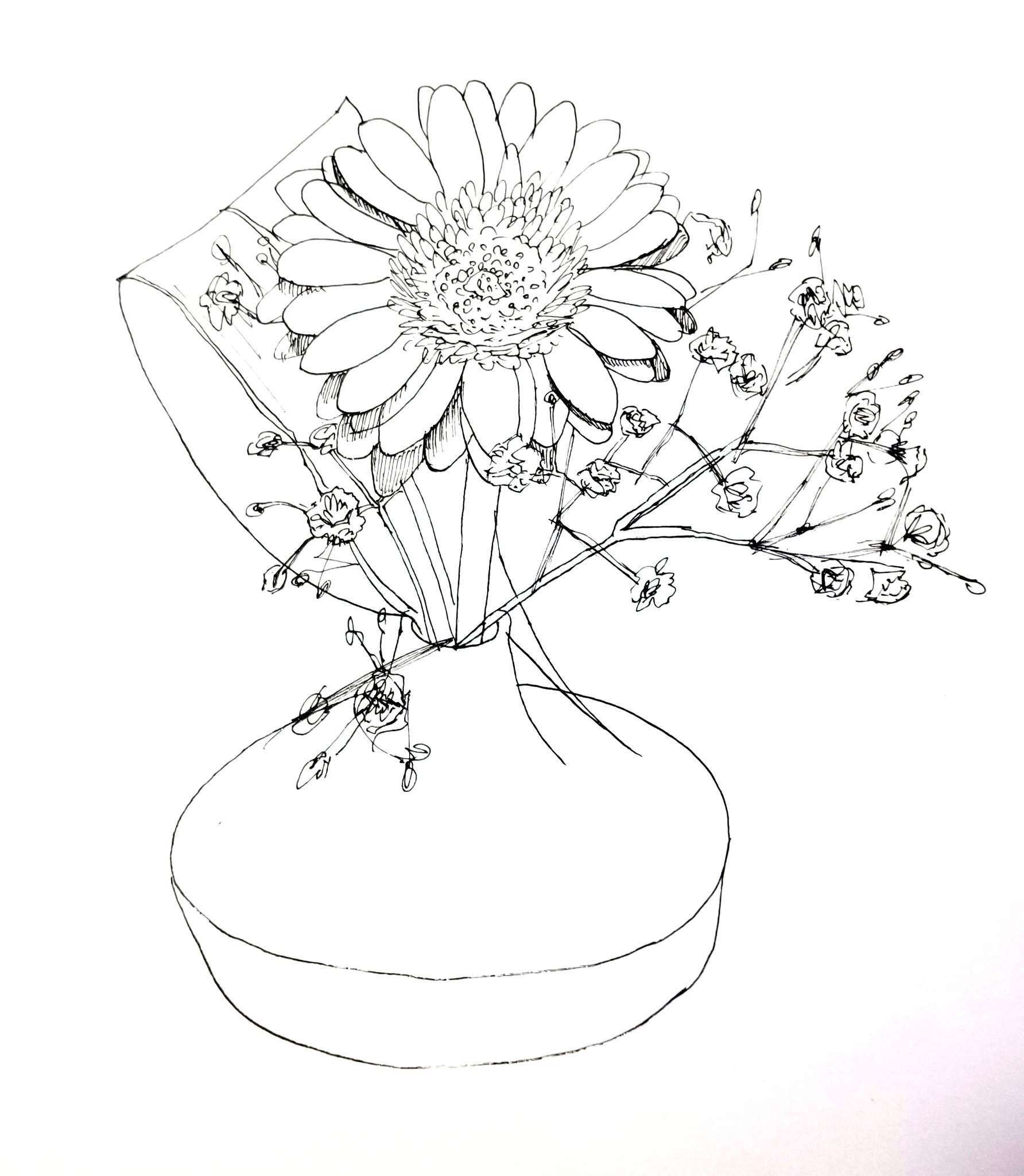 彩瀬あさひ 最近飾っているガーベラとカスミソウ かわいい Illustrator Illustrations イラスト 絵描きさんと繋がりたい イラスト好きな人と繋がりたい イラスト初心者 花 Fower ガーベラ T Co I2kuteaqyv Twitter