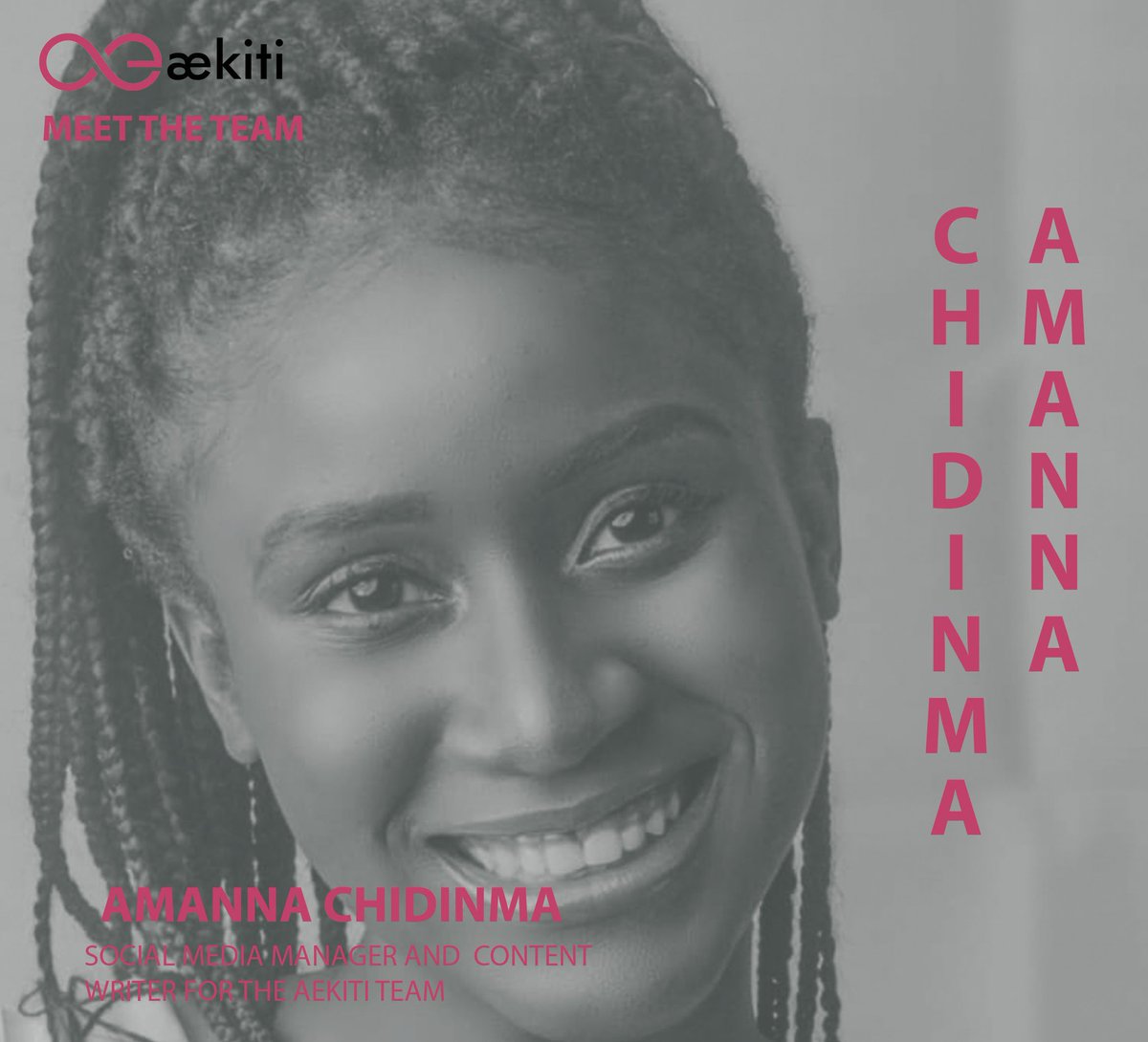 Chi_amanna's tweet image. My name is Amanna Chidinma Elspeth, I'm the content creator and social media manager for the #ækiti team. Though I recently joined the team, I have fallen in love with it. There is so much to learn and share with the community.
Can't wait for #devstudyjam 😊