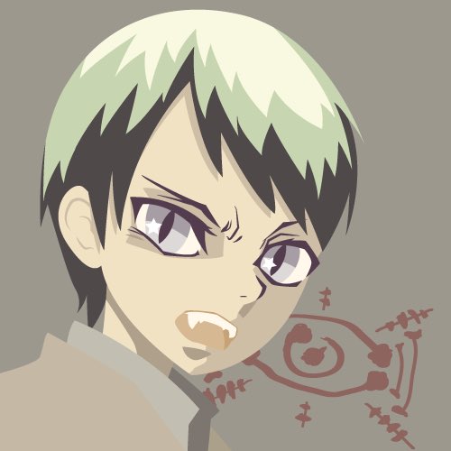 Ryo104【かわいくて強強】関コミL-24さんがTwitterに投稿した愈史郎(鬼滅の刃)のイラスト。