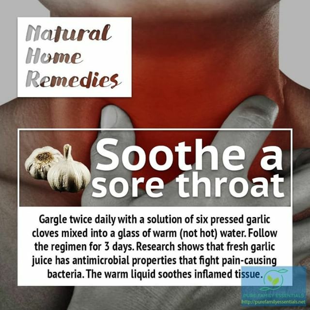 Soothe a sore throat naturally with some garlic!

#naturopathy #naturalcure #alternativemedicine #naturalmedicines #naturalmeds #naturopathicrevolution
#naturalhealth #letfoodbeyourmedicine #holisticmedicine #herbalist #remedies #naturalremedies #naturop… ift.tt/37wCoen