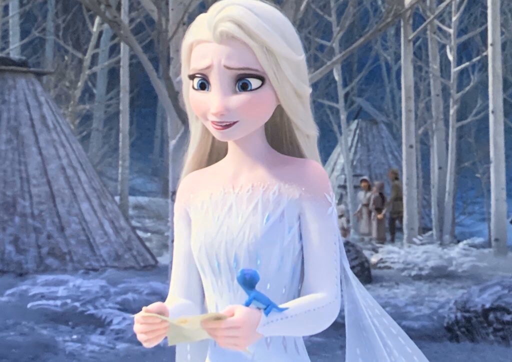 X 上的Queen Elsa：“Elsa with her hair down makes me feel some type