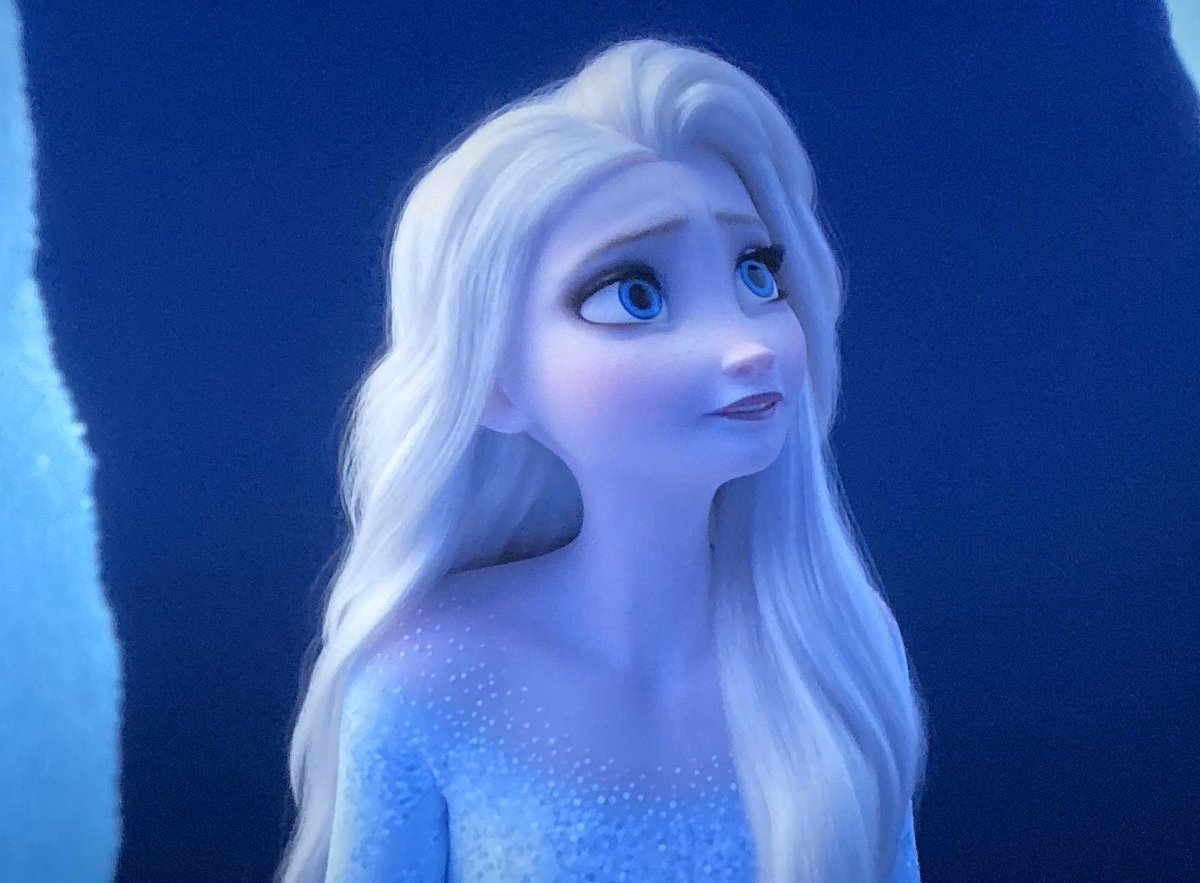 Elsa with her hair down makes me feel some type of way #Frozen.