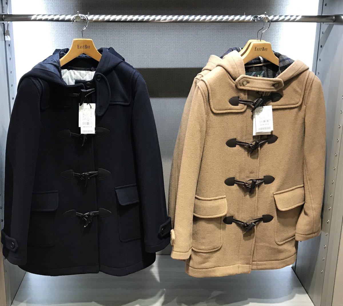 イーストボーイ　ダッフルコート&マフラー EAST BOY（イーストボーイ）のダッフルコートは制服通販の