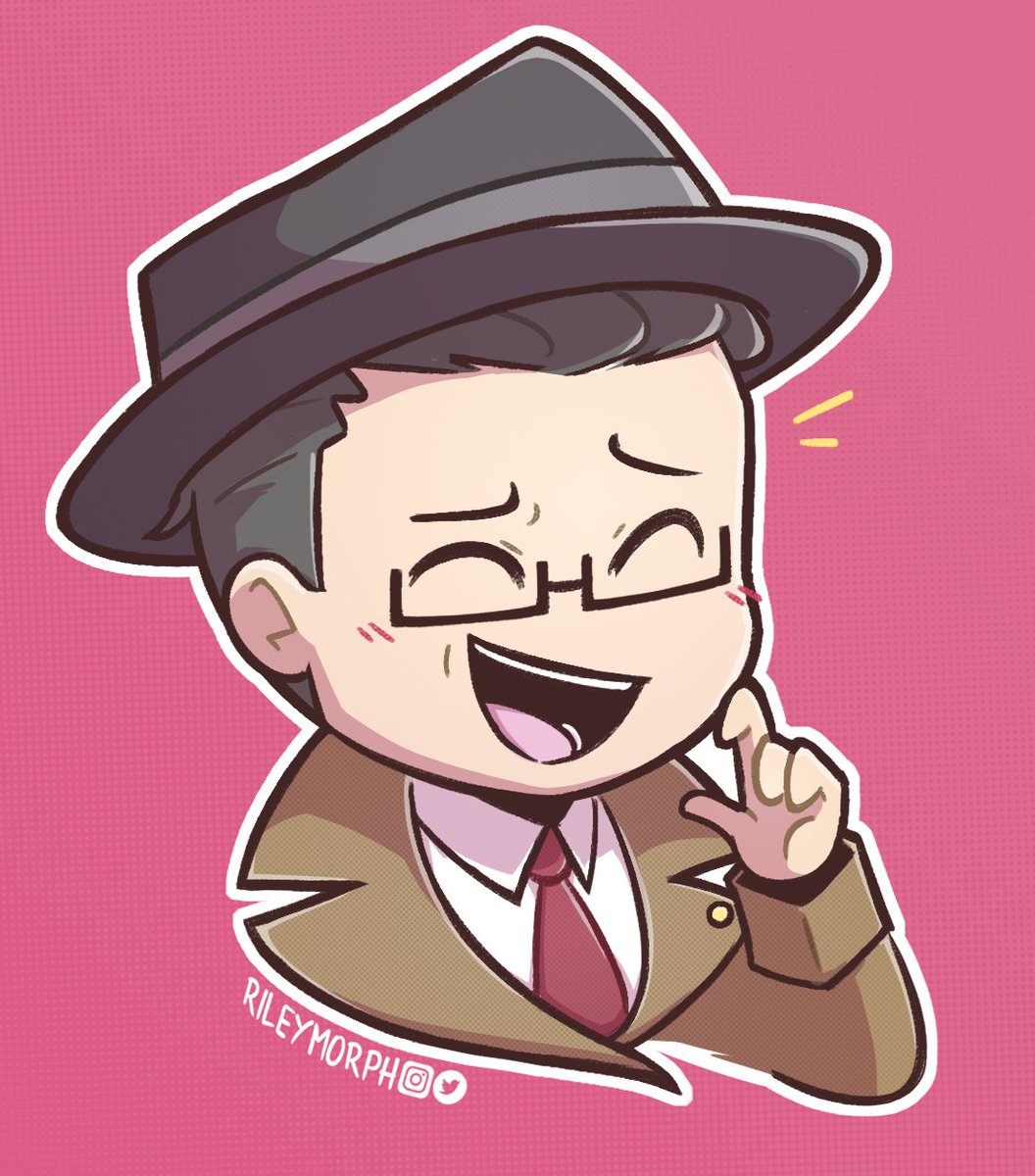 Rileymorph's tweet image. WHEN HE SMILE, I GO 🥺💓💥
#AceAttorney #GregoryEdgeworth #御剣信