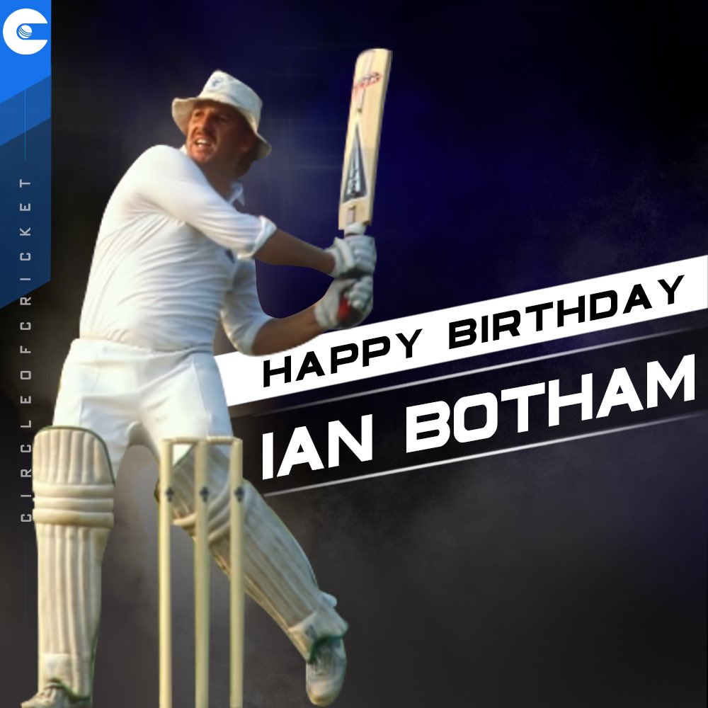 Among the greatest all-rounders to have played the game.
Happy Birthday, Sir Ian Botham 