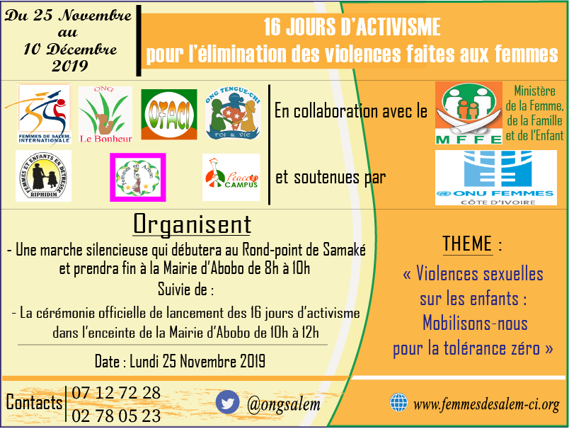 ONG FEMMES DE SALEM, Internationale tweet media