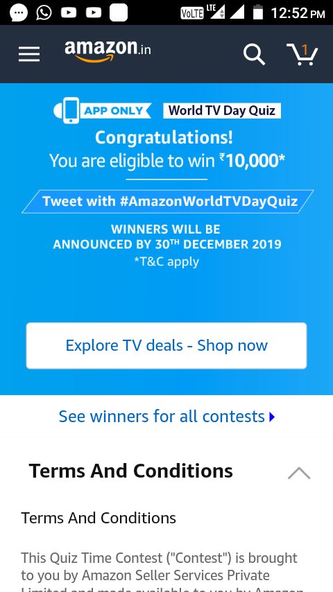 MathuRamDalash's tweet photo. #AmazonWorldTVDayQuiz
@amazonIN 
@Amzn_IN_Deals https://t.co/52znOD52Jx