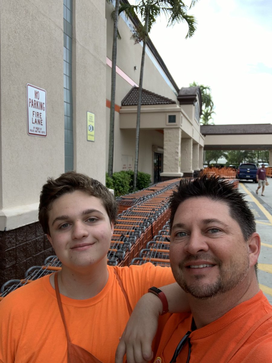 Spending the morning in the lot of #6356 Coconut Creek with my favorite associate! #luckydad