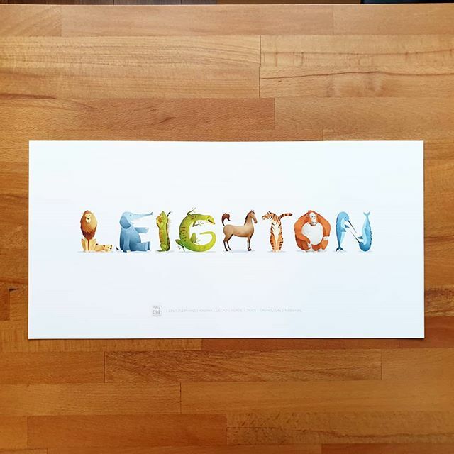 New personalised name print order. Get 30% off these and all nursery prints in my Etsy shop. Sale ends tonight! Link in the bio.

#animalalphabet #abc #animalprints #alphabet #nursery #childrensillustration #nameprint #personalisedgifts #babynamesign #ki… ift.tt/2OfSVM7