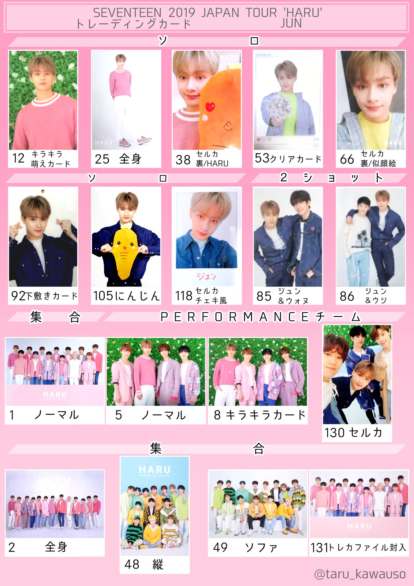 SEVENTEEN HARU トレカ コンプリートセット