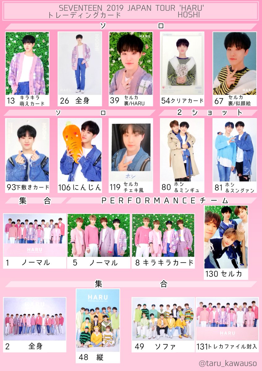 SEVENTEEN セブチ ウォヌ ハルコン HARU トレカ ソロ コンプ