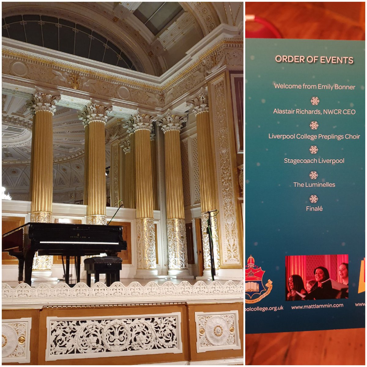 LivCollMusic's tweet image. The first concert of the festive season!  Our preplings choir are singing at St. George&apos;s Hall this afternoon for @Northwestcancer #ConcertForACure