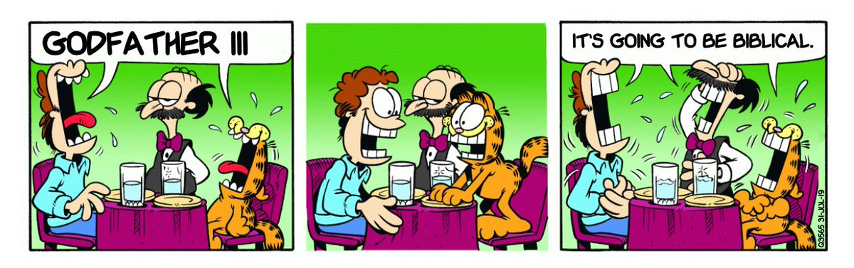 Q Drops as Garfield stripsQ3565 31 Jul 2019