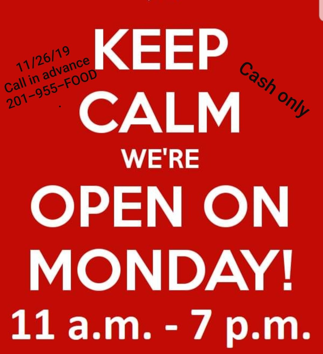 StellasEmpanada's tweet photo. Good news!!! Monday 11/26 we are open(empanadas only) from 11am-7pm. Grab some for Thanksgiving. #StellasRocks #AlwaysFresh #BestinNJ #TheRealEmpanadas #holidays #Thanksgiving #PartyFavorite @theobservernj @NJTweetz @njdotcom @NJ_Foodie @NJLocalinfo @TAPintoNutley @News12NJDesk https://t.co/6QP72bWARn