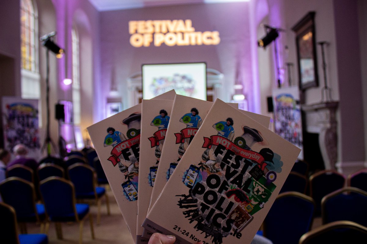 PoliticsFestDub's tweet photo. 📢 LAST DAY! 
We have 3 great events happening today! (and there's still few fix available) 
🥇SUNDAY SERVICE ( happening NOW) 
🥈Jesus Christ Political Superstar - 3PM 
🥉 RFK Tapes w/ William Klaber &amp; @leeofthemail 6PM! 
See you later! https://t.co/xyJCLkRlPd