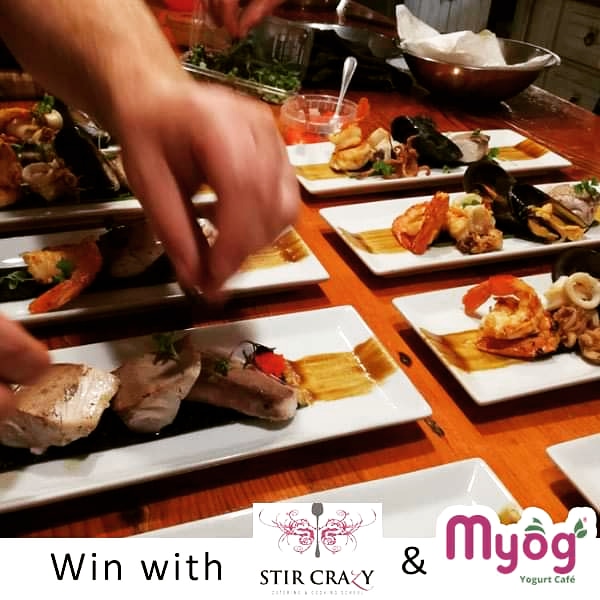 Crazy about cooking and enjoy delicious food?!
Win an awesome cooking experience with <a href="/StirCrazySA/">Stir Crazy Cooking</a>                                          
Tag a friend you'd like to share this fun experience with, Like and follow Stir crazy and that's it.