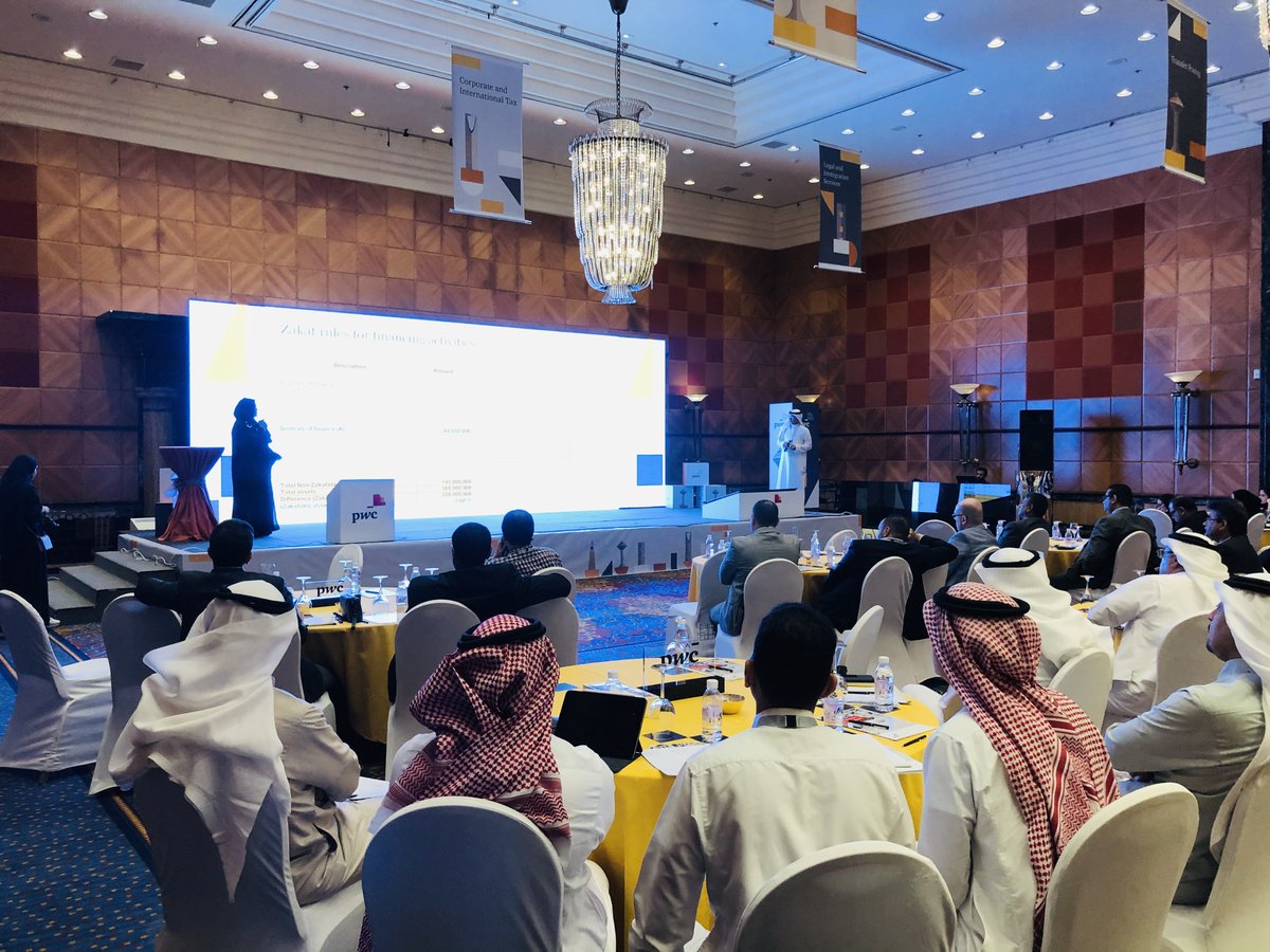 PwC_Middle_East's tweet photo. We're excited to kick off our annual 2019 KSA Tax &amp; Zakat seminar roadshow in KSA - and today’s event in Jeddah is now underway! https://t.co/3YObOHLeKR