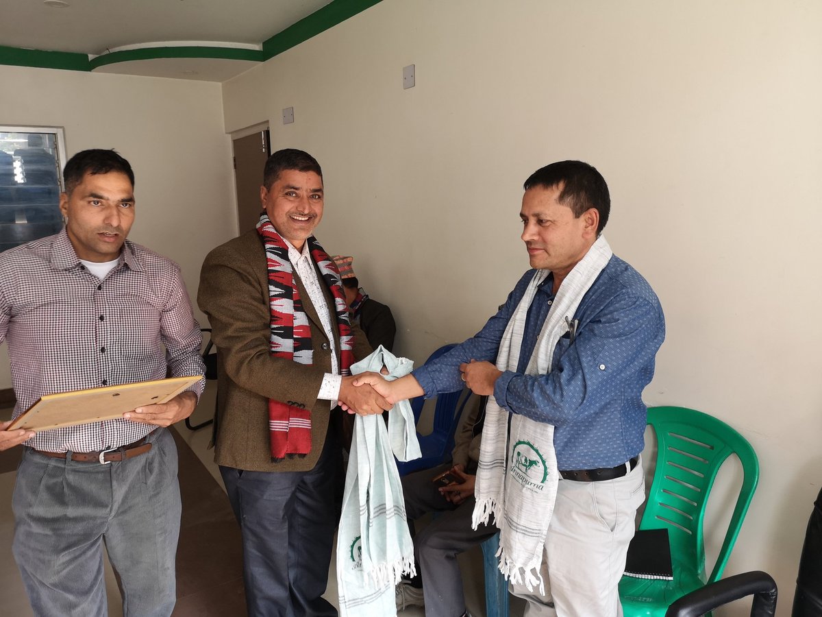 ymnepal's tweet photo. Annapurna dairy coop visited Kamdhenu Dairy coop, both are @Agriterra clients, looking for the opportunities by cooperation. Also, it was an exchange visit to learn from each other. https://t.co/gNcrEjHdFl