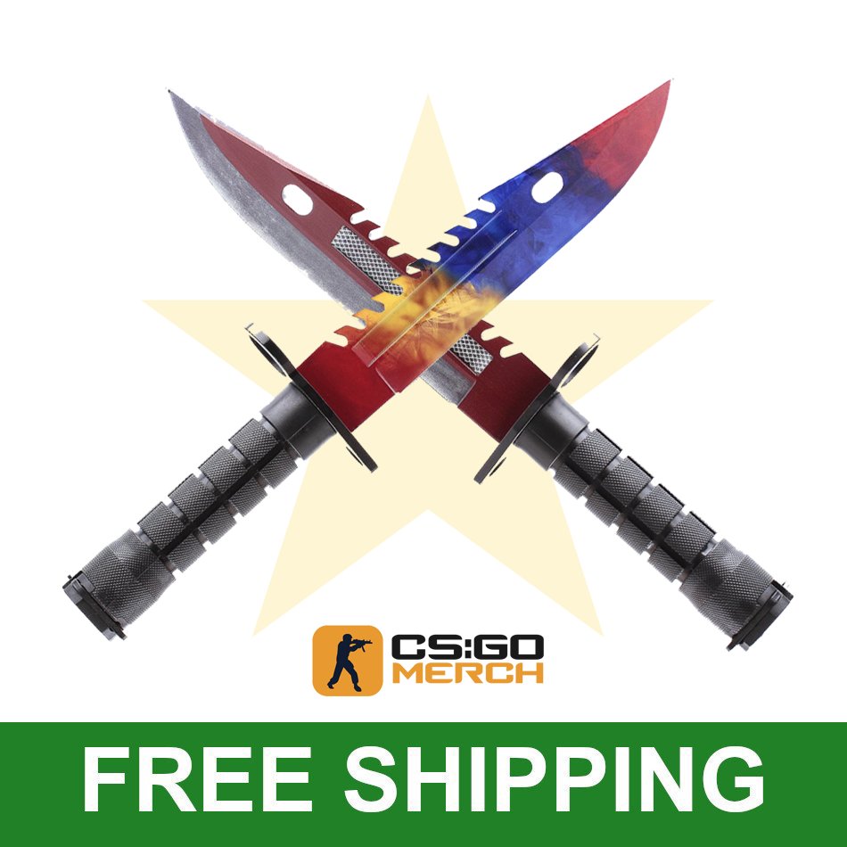 Get your favorite REAL M9 Bayonet #CSGO Knife Skin with #free shipping right to your door! 

What's your favorite skin?

➡️ csgo-merch.com