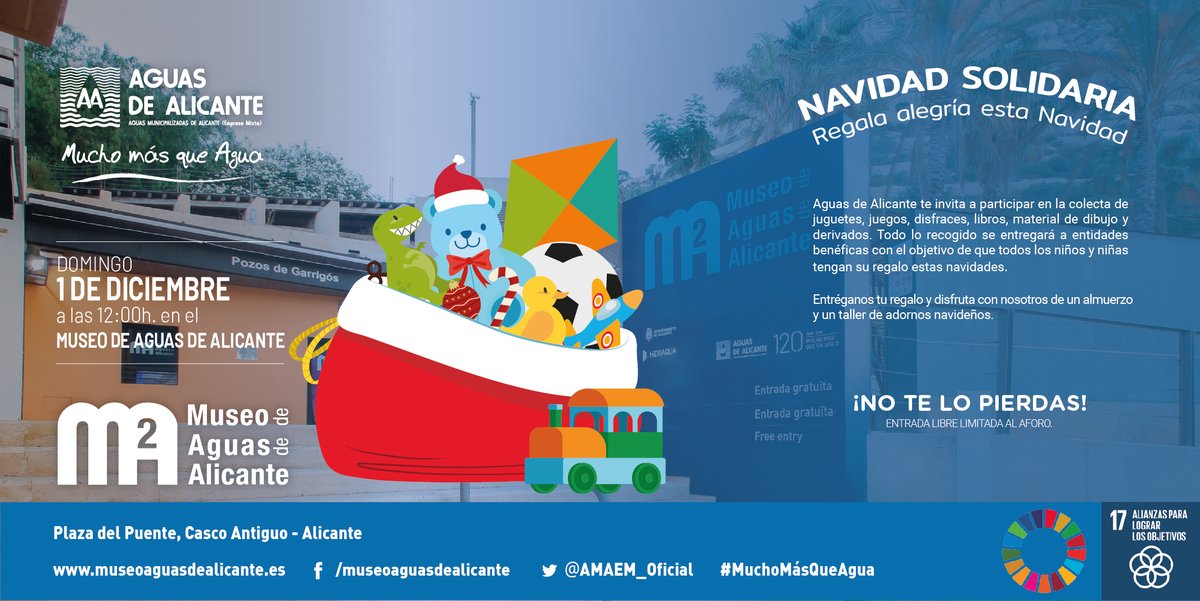 AMAEM_Oficial's tweet photo. El próximo domingo 1 de diciembre te invitamo a que nos acompañes a la recogida de material para que todos los niños y niñas tengan su regalo esta #Navidad2019. Además podrás disfrutar de un almuerzo y taller de adornos navideños.https://t.co/QBVgMnNpnY https://t.co/J8vjMeGp8c