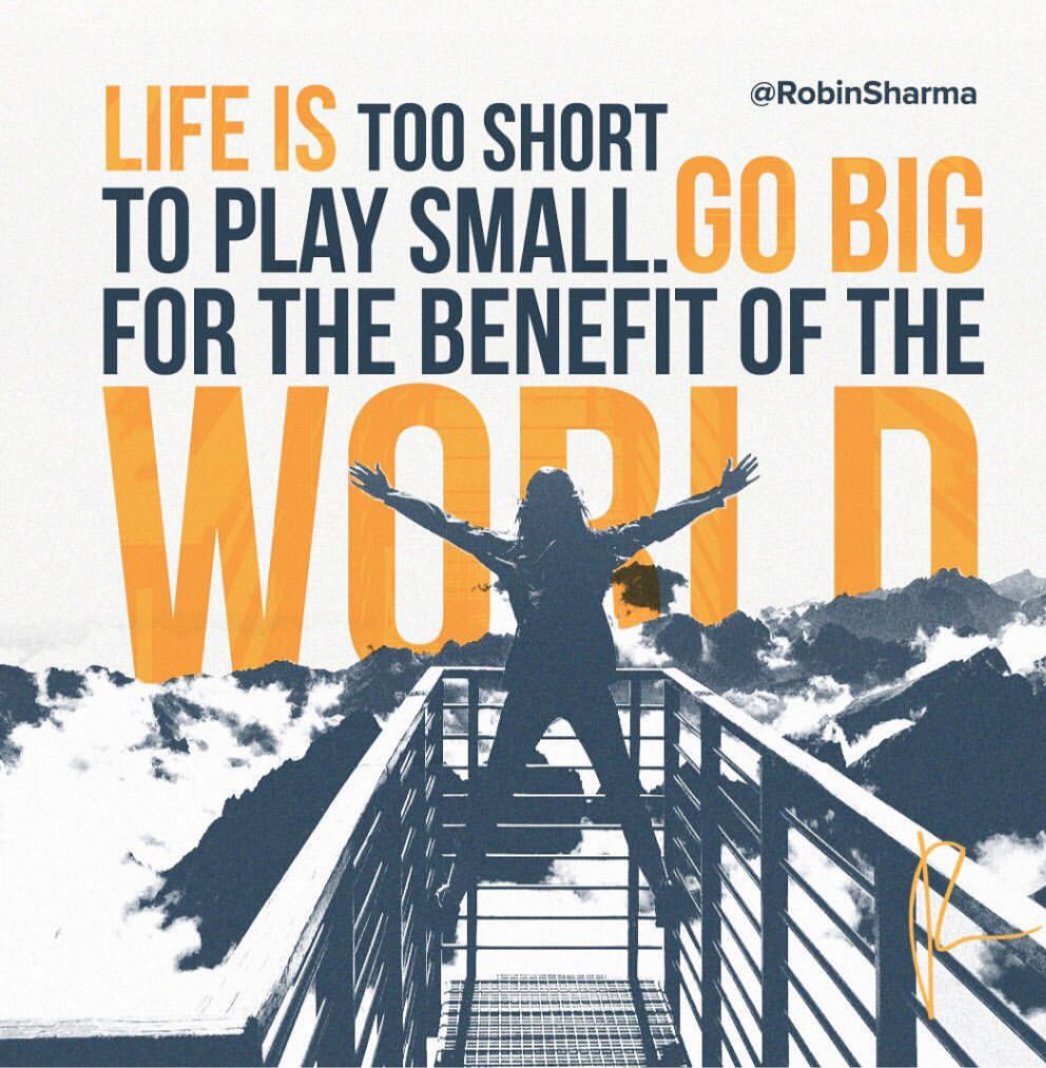 kiechelle's tweet photo. Lets commit to play full out. Go big! The world needs your gift! 🌍 #ThinkBIGSundayWithMarsha https://t.co/ZhztSbX8DI