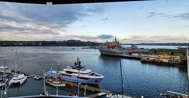 TommyTonkins's tweet photo. Falmouth doing Falmouth things. View from the top of the @nationalmaritimemuseumcornwall https://t.co/4qYzrVkpG4 https://t.co/g20rcBf6PW