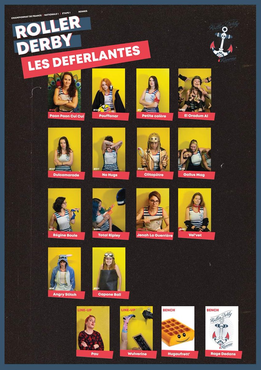 DerbyOrleans's tweet photo. Coucou le #derbyTwitter ! Today ce sont nos Simones 🐩 qui débutent leur Championnat de France de #rollerDerby – Nationale 1 Zone Nord !
Elles se bagarrent déjà depuis quelques minutes avec @LRG_RollerDerby et à 16h ce sera avec @RollerDerbyRenn les locales !
Hop, les rosters ! https://t.co/lgKvFRTw4J