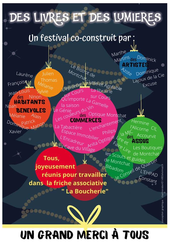 LMontchat's tweet photo. Oyé Oyé !
Le Festival des livres et lumières arrive bientôt !!!
Toute la programmation dans la prochaine Gazette de Montchat Hors Série et sur le site https://t.co/jpXpm7wNg7
Un événement agité par des habitants, des commerçants et des associations.
RDV à partir du 30 novembre... https://t.co/wNJ69B6LG2
