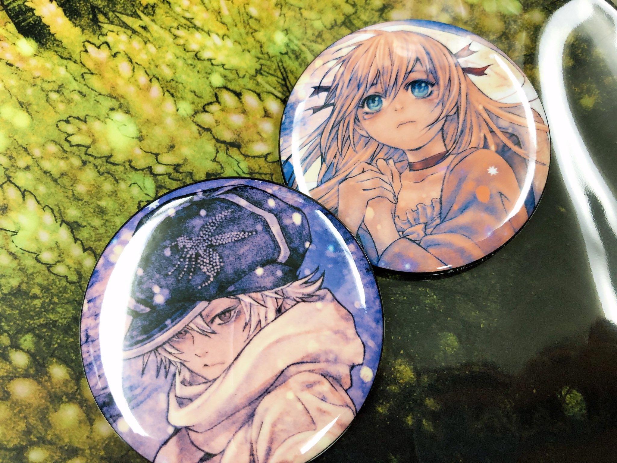 鎌田菜月 テガミバチ原画展 Wish へ 溢れんばかりの生原稿 優しさやキラキラが音楽 映像と一緒に空間いっぱい詰まっていて 胸がギュッとなりました 大切な人に贈りたい 大人になった今も色褪せることのない作品 ランダム缶バッチはゴーシュと