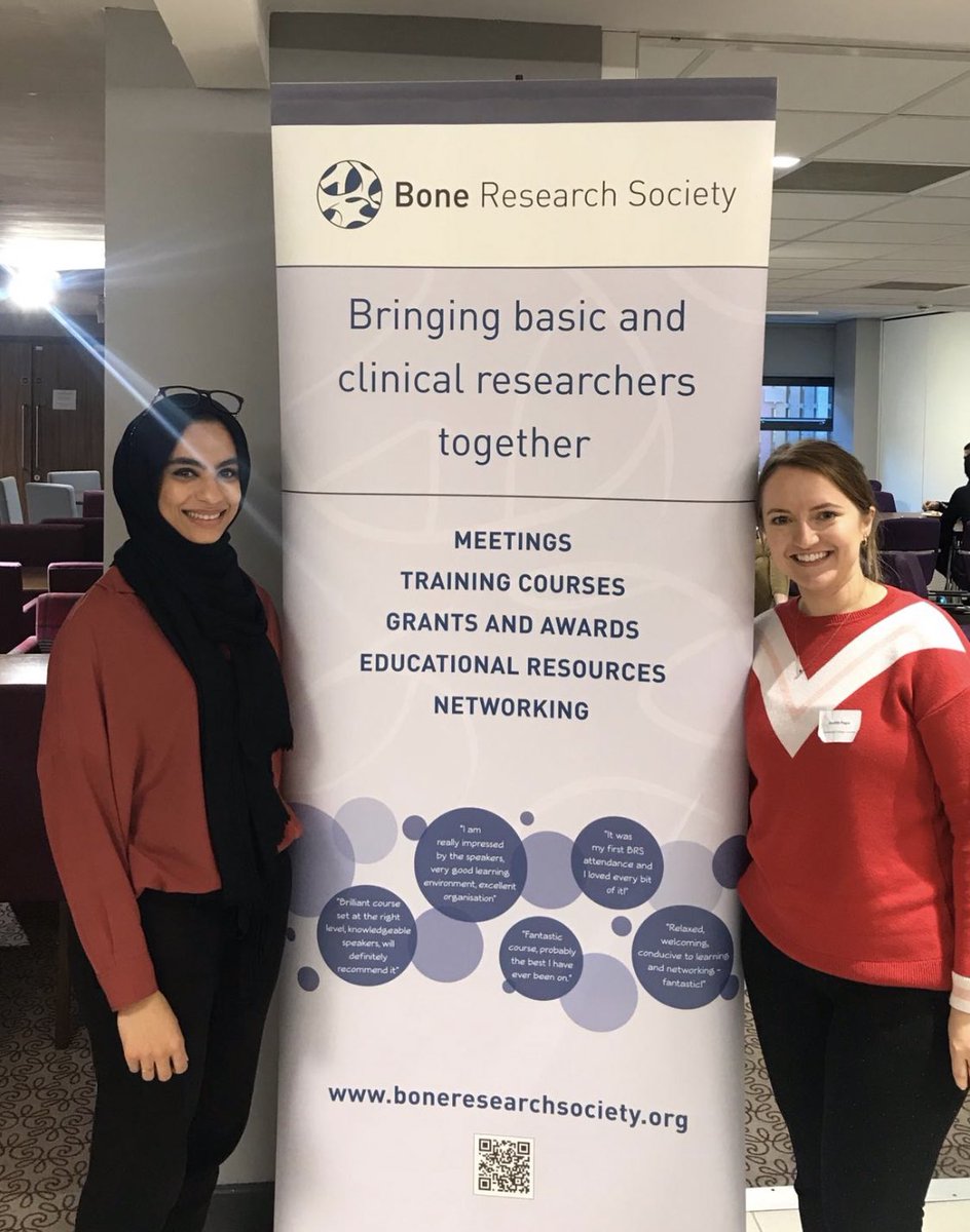 Our successful team members Rawiya and Judith at annual Bone Research Society Meeting! #3dmodels #boneresearch