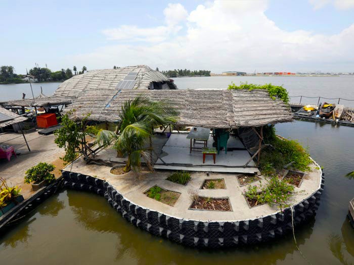 cobbo3's tweet photo. A floating resort island off Ivory Coast was built out of 700,000 plastic bottles and other plastic waste. I has a hotel, restaurant, karaoke bar & 2 swimming pools – it also grows herbs and plants.
https://t.co/o7gdnHMxeb https://t.co/mg2d4Y8ayG