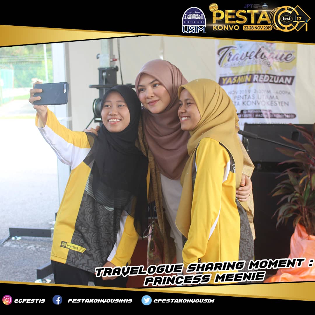 pestakonvousim's tweet photo. [TRAVELOGUE SHARING MOMENT: PRINCESS MEENIE] 🙆✈️ 💓
.
Alhamdulillah selesai berlangsungnya sesi perkongsian 'travelogue' daripada saudari Yasmin Redzuan @princessmeenie sebentar tadi.
.
Moga bermanfaat untuk semua! 💓

#Cfest17 
#CFESTUSIM 
#TogetherStronger https://t.co/71Dzvm2rVY