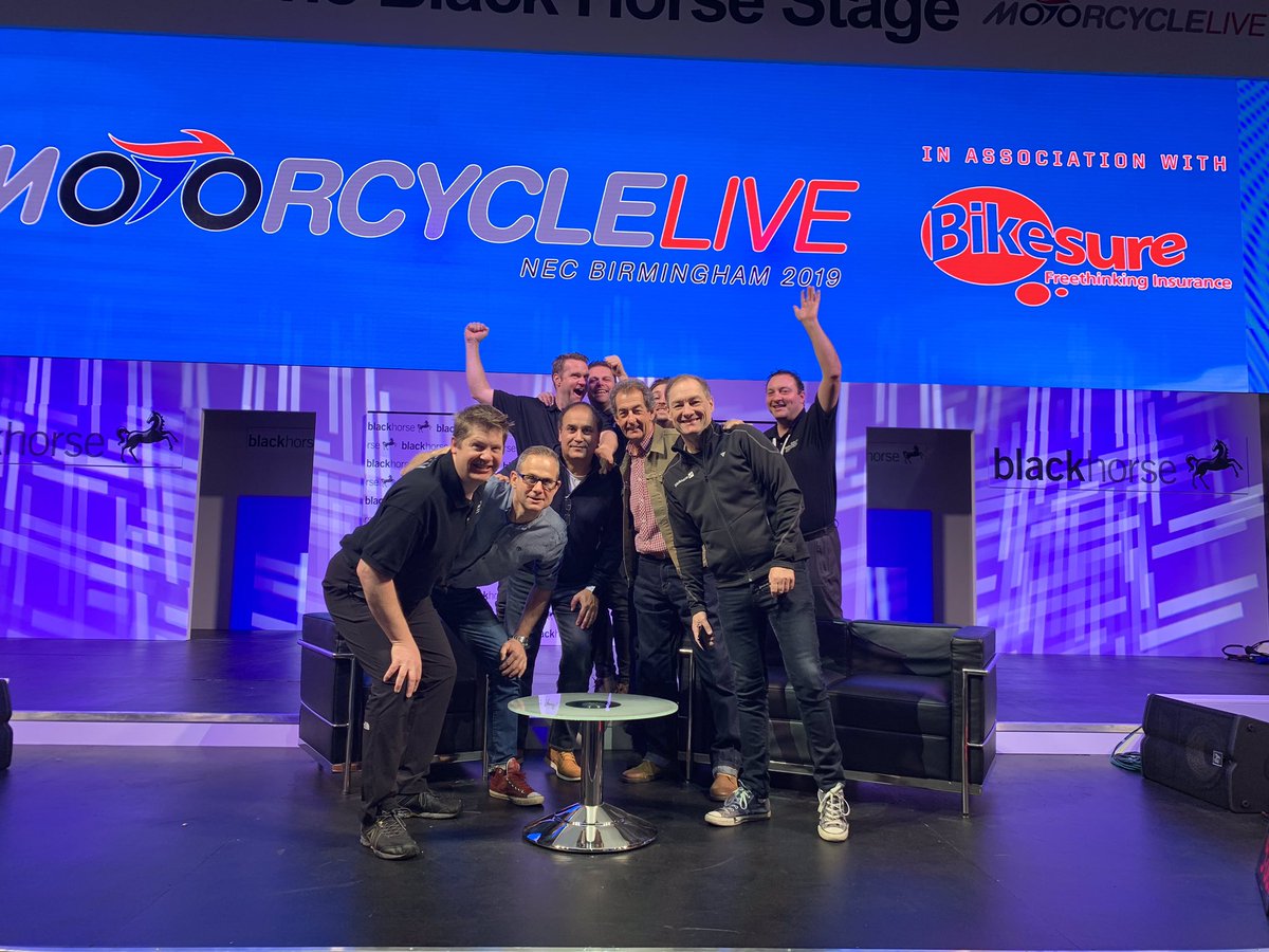 Last day @motorcyclelive , come and see the A team. #blackhorsestage. For fun and games. 🤔😜