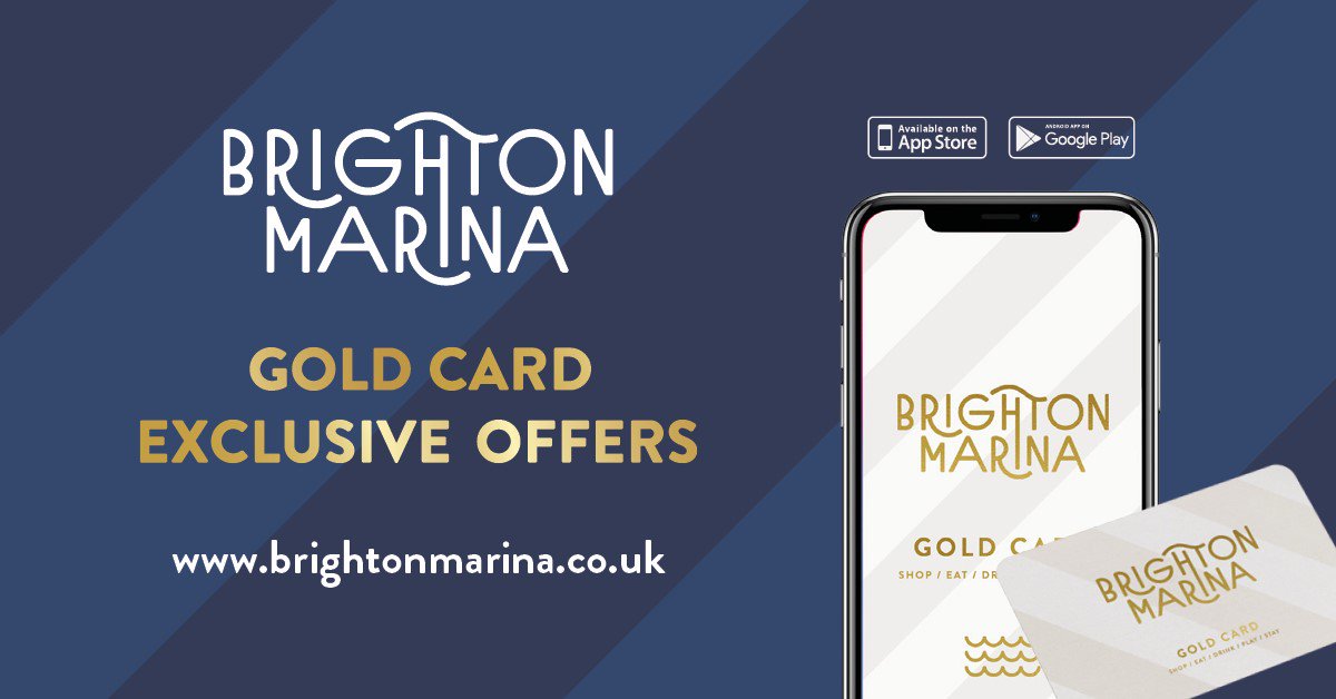 Have you downloaded the Brighton Marina Gold Card? It's your go-to place for exclusive offers and deals you won't find anywhere else!