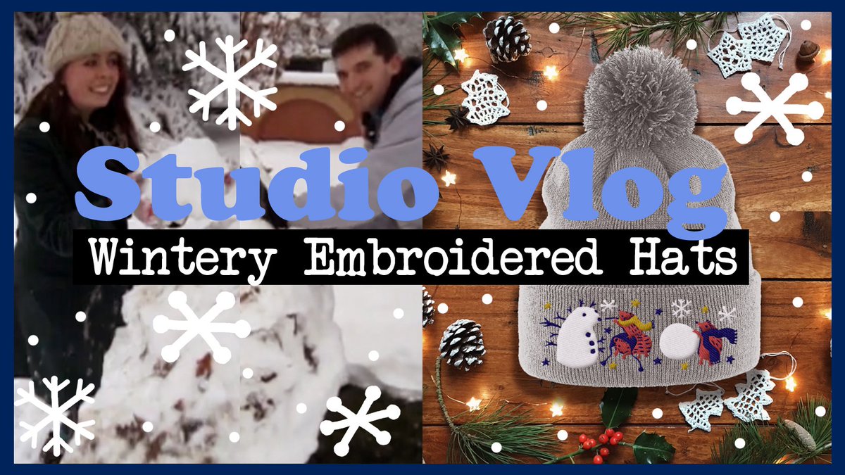 emcarpenter_art's tweet photo. New #studiovlog featuring a giant snowman & embroidered hats #illustuber #artvlog #weeklyvlog #freelanceillustrator https://t.co/gYLD85jKZs https://t.co/RTpJDa65hf