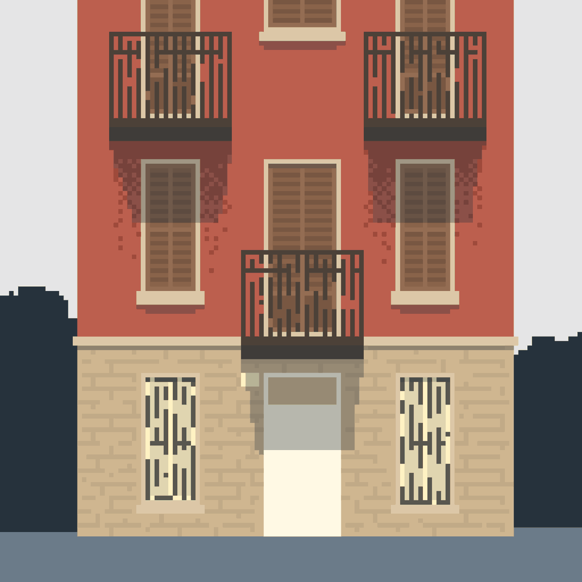 licho_z_lasu's tweet photo. #pixelart #pixelartist #building #urban #urbanpixel https://t.co/eZmeNvFWkU