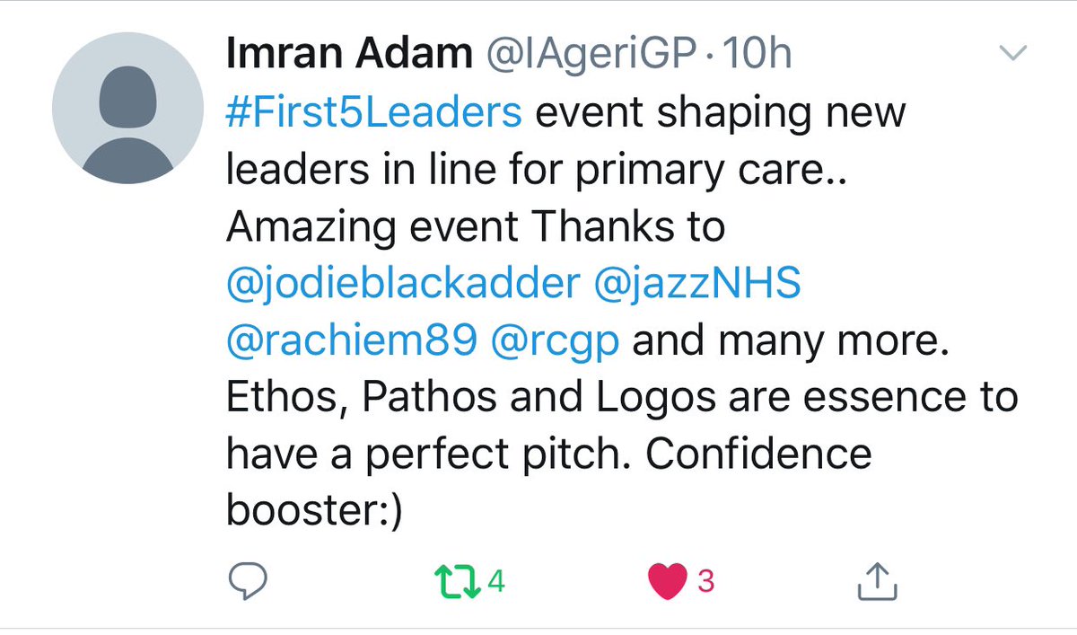 jazzNHS's tweet photo. We’ve received lots of great feedback on the #First5Leaders event!
Here’s feedback for 4 #First5 GPs:
#TeamGP #WhyGP #GP #teamwork https://t.co/kIxgiC0G5s