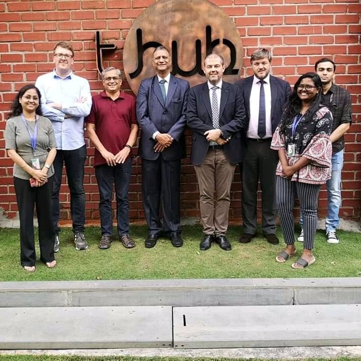 MarkVandeVreken's tweet photo. Visit by 🇧🇪 @StartupsBe delegation to #Hyderabad and #Bangalore 🇮🇳

The startup scene in HYD and BLR is beyond limits. 

🙏 for hosting us in HYD @HyderabadAngels @THubHyd @isproutbc @3E_renewables and #CorsendonckIndia

👏 to @SettleMintCom for starting in 🇮🇳

#IndiaHouseLeuven https://t.co/9HACq4f99m