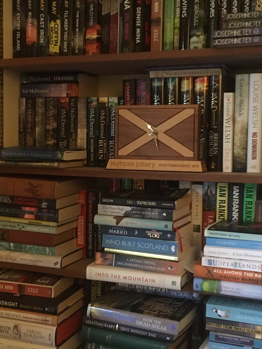 mikeweirsnp's tweet photo. Mine arenโt as tidy as @NicolaSturgeon but this is the tidiest one #BookWeekScotlandShelfie https://t.co/wG11aD1jQb