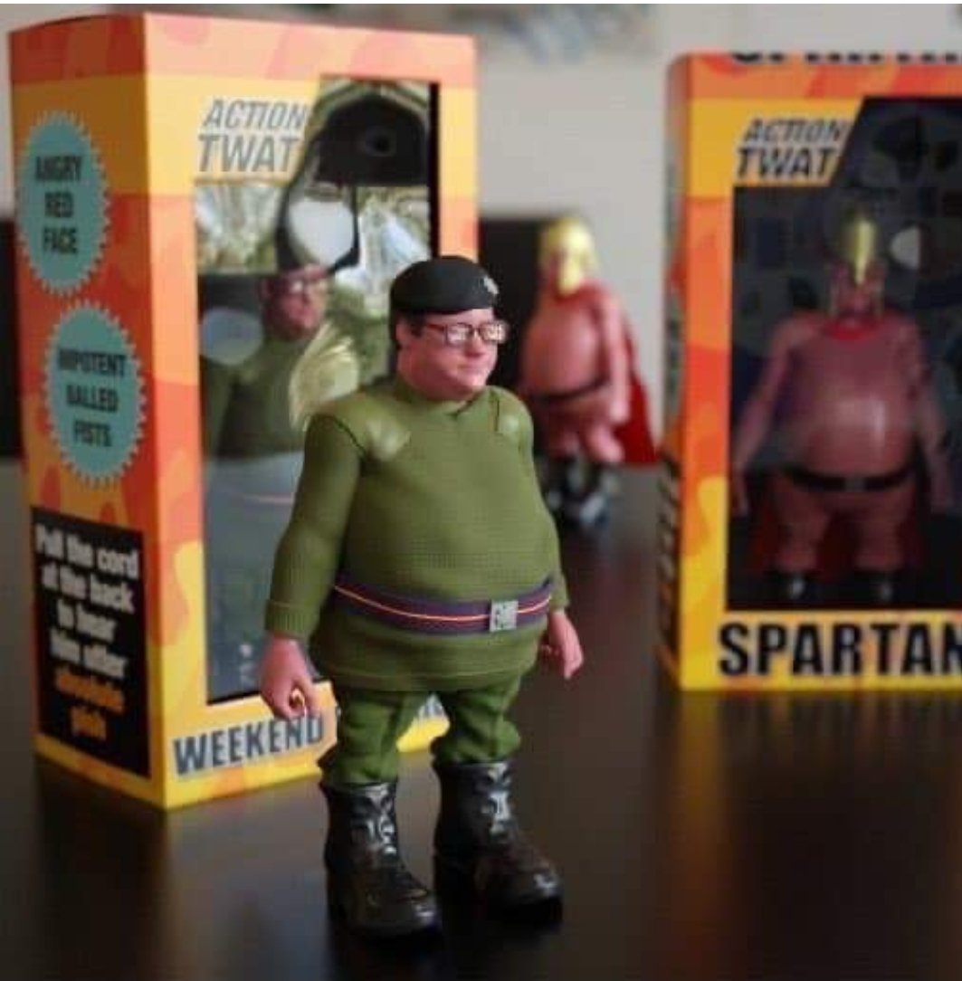 Action Twat:

Pull the cord to hear him say 'we won the war'

In stores now!

**image stolen from FB**