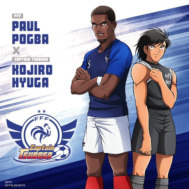 CapTsubasaFR's tweet photo. (#THREAD👇) : Retour sur la sublime collaboration entre la @FFF/L'@equipedefrance, @VIZMediaEurope et @0728takahashi ! En route pour l’#Euro2020 avec @KMbappe, @paulpogba, @AntoGriezmann et @nglkante !
#CaptainTsubasa est disponible en intégralité sur @ADNanime ! #キャプテン翼 ⚽ https://t.co/SJ3J19RfYo