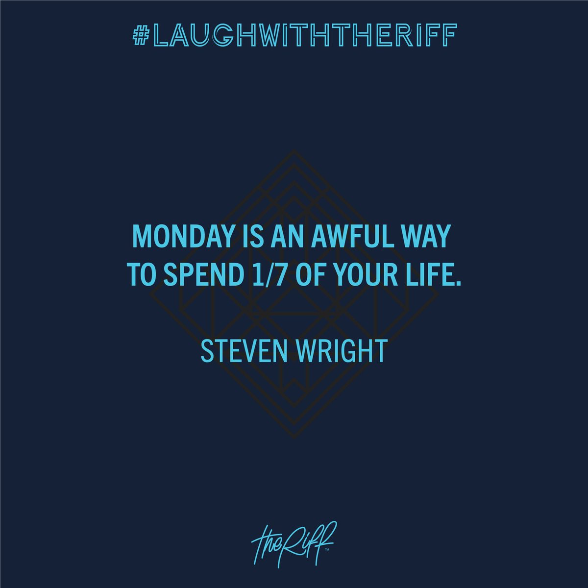 theriffhk's tweet photo. Anti-Monday Club please raise up your hands. 🙋‍♂️😔
#theriffhk #laughwiththeriff #laughoutloud #comedyquote #StevenWright #standupcomedy #comingsoon https://t.co/hLTHbR0Mxf