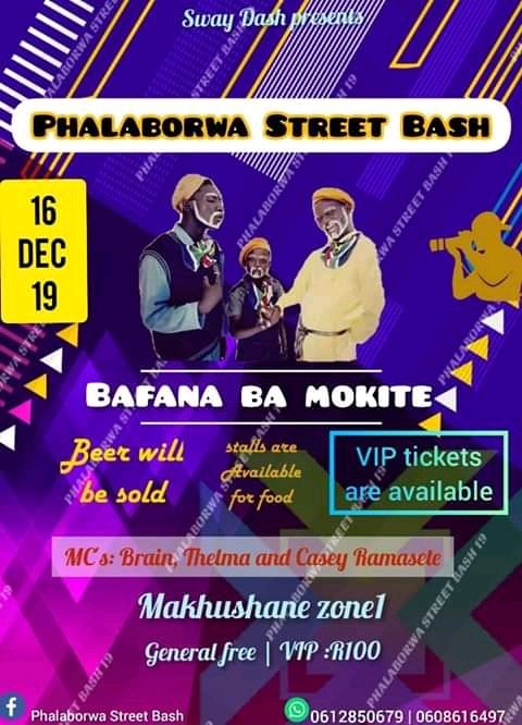 MasterReply1's tweet image. 16 December 2019 
We go to Phalaborwa
At Makhushane zone1