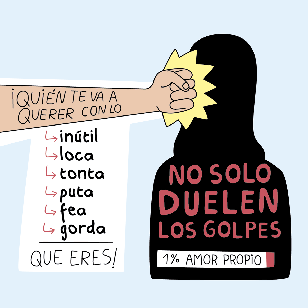 ModernaDePueblo's tweet photo. A veces creemos que una mujer que sufre violencia de género es aquella a la que su pareja pega. Pero puedes estar sufriéndola sin recibir ni un golpe. Os recomiendo el monólogo #NoSoloDuelenLosGolpes de @Nosolopam para que sepáis identificar la #violenciacontralamujer 💜 https://t.co/2QmTrsvzx4